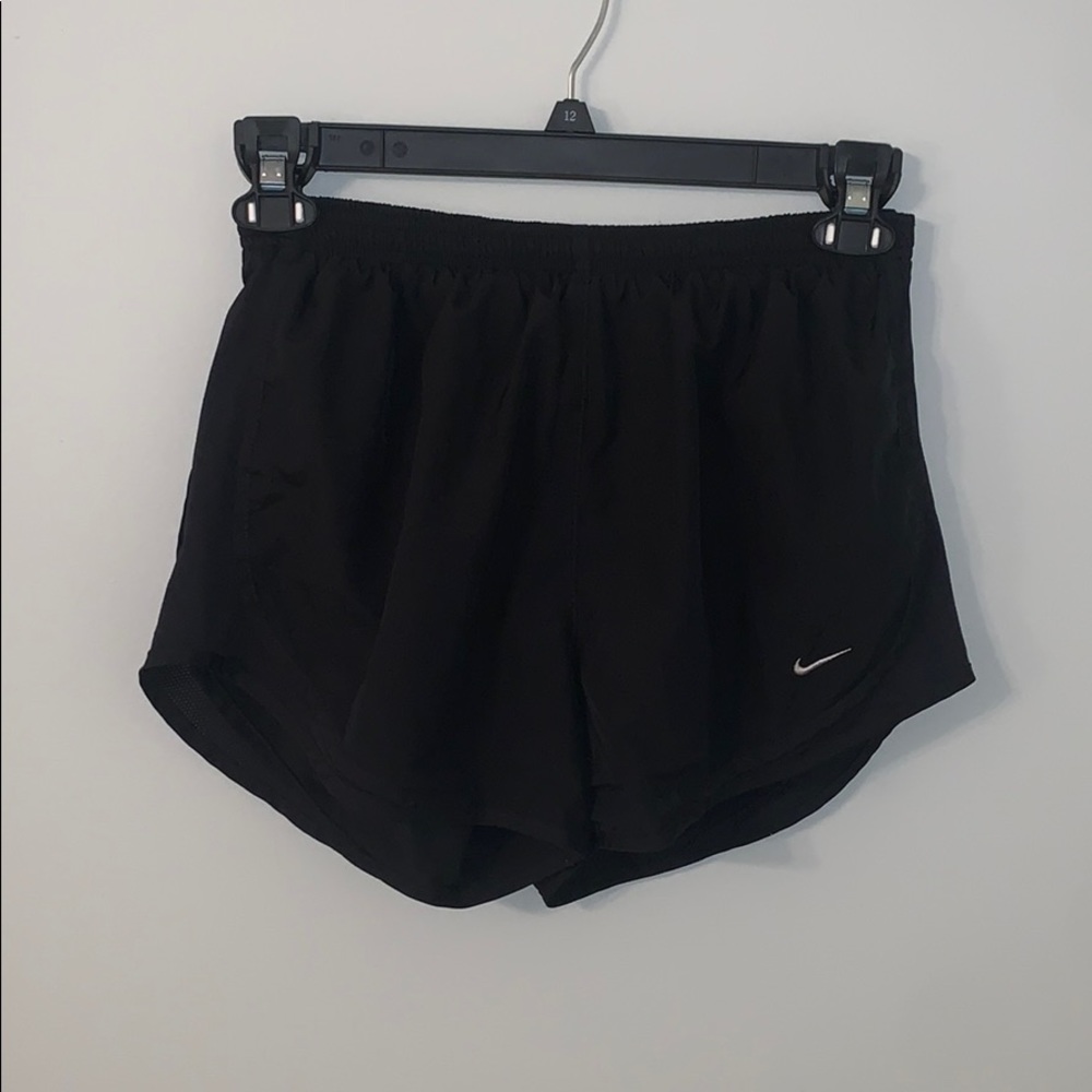 Solid black nike shorts